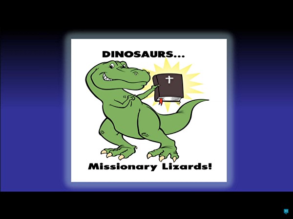 Dinosaurs as missionary lizards