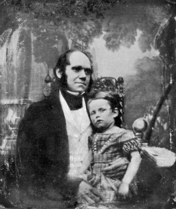 Charles Darwin and son William